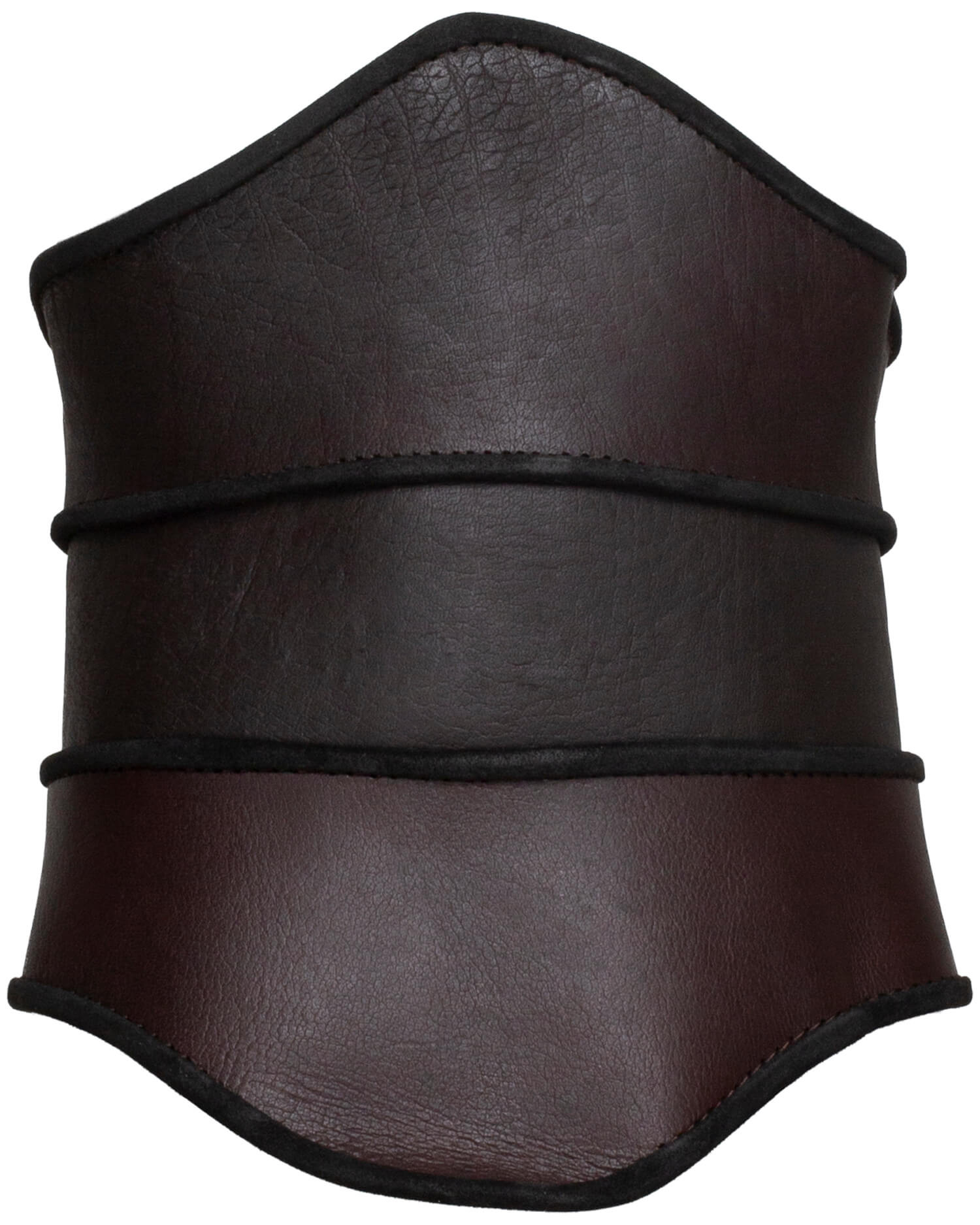 Corps de poitrine médiéval en cuir modèle Scarlet, couleur marron