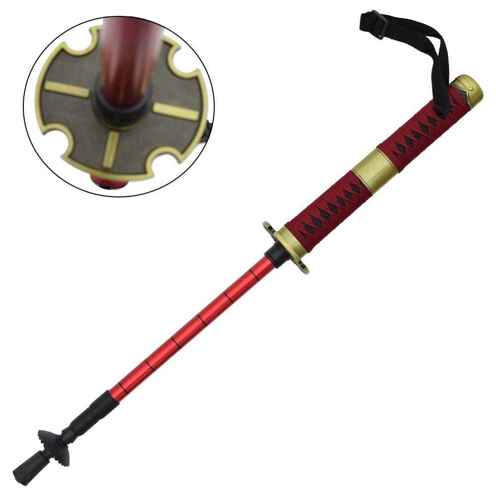 Canne de randonnée Roronoa Zoro Sandai Kitetsu, style katana