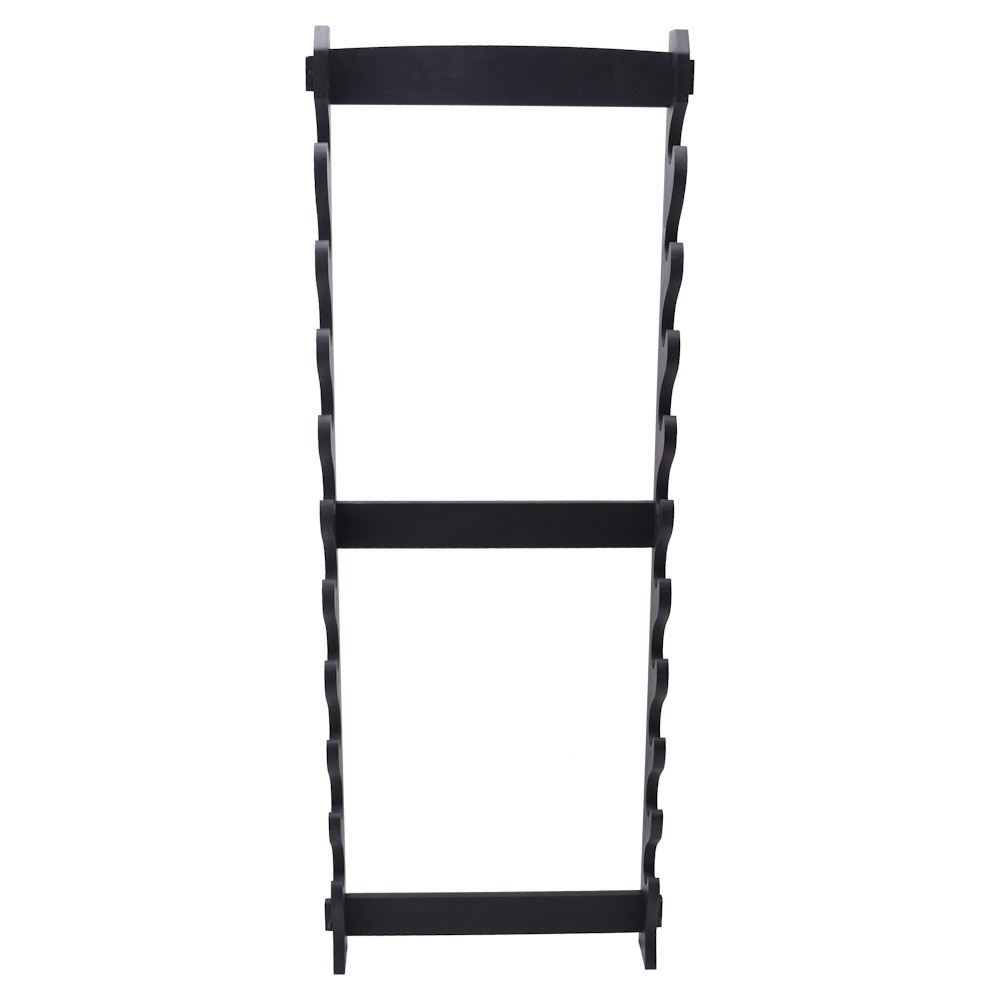 Support mural en bois pour 10 katanas