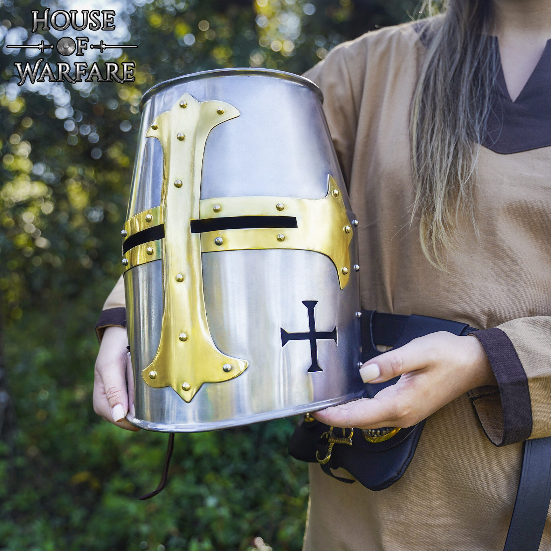 Casque templar modèle Sugarloaf, XIIe-XIIIe siècle