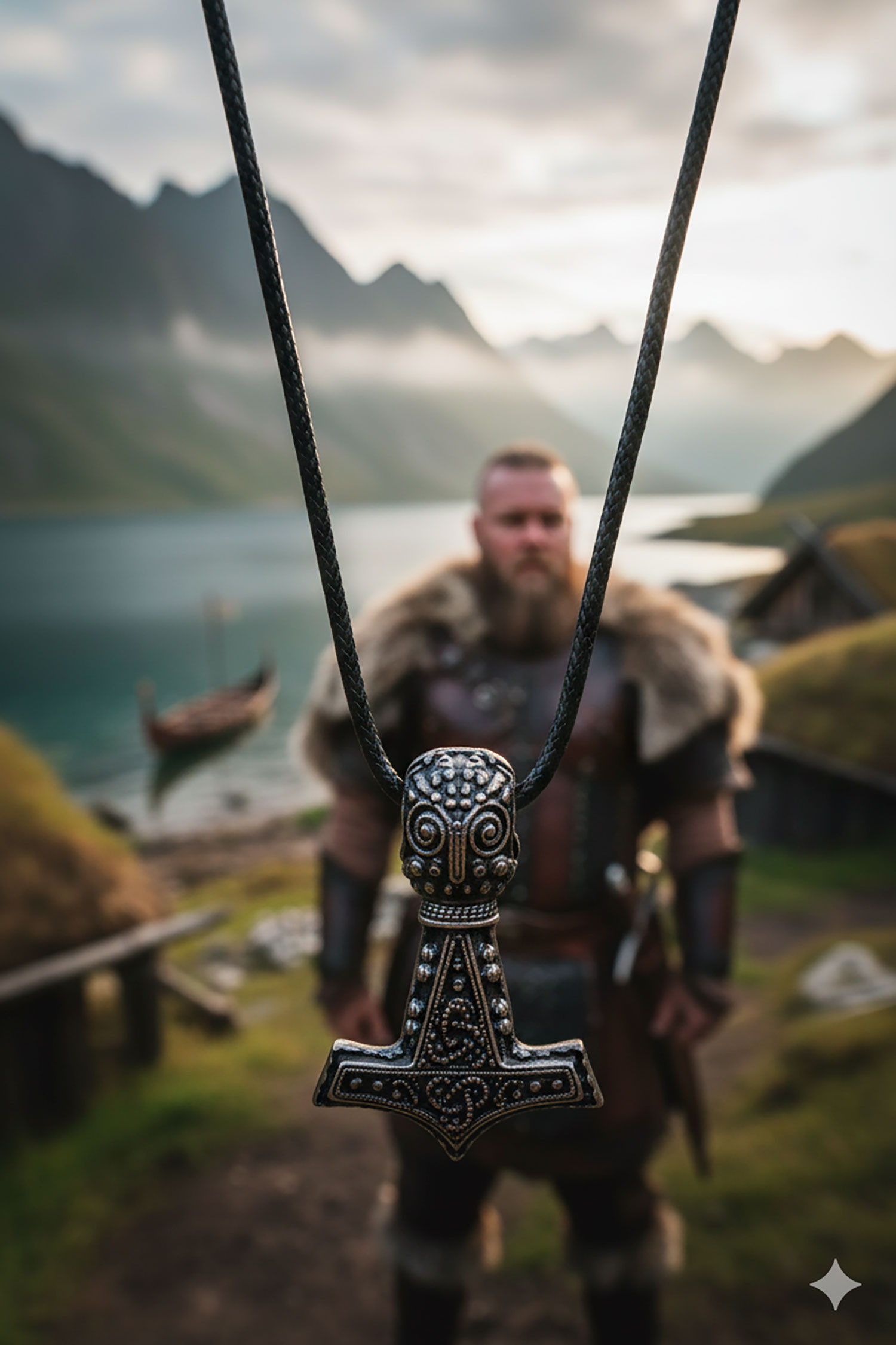 Pendentif Viking Sacré Mjolnir