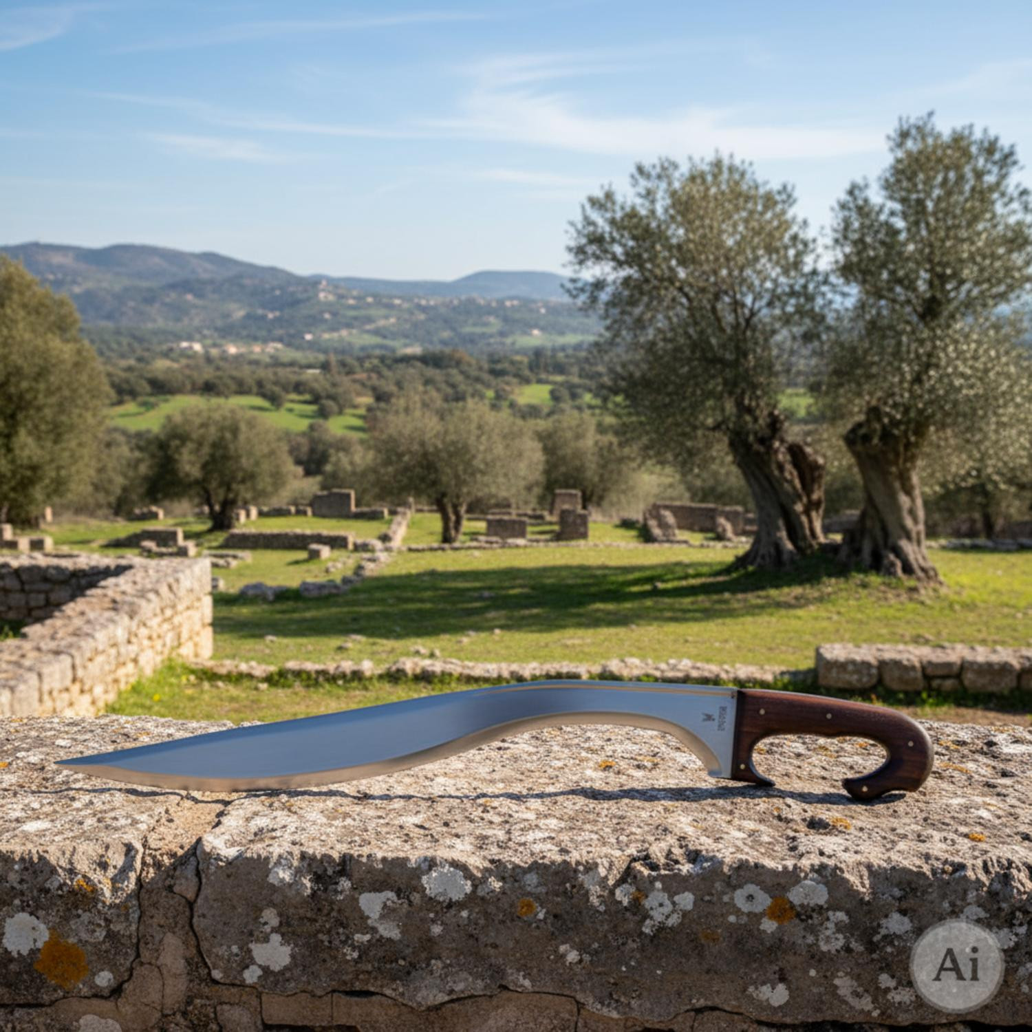Falcata ibérique fonctionnelle, lame 60 cm.