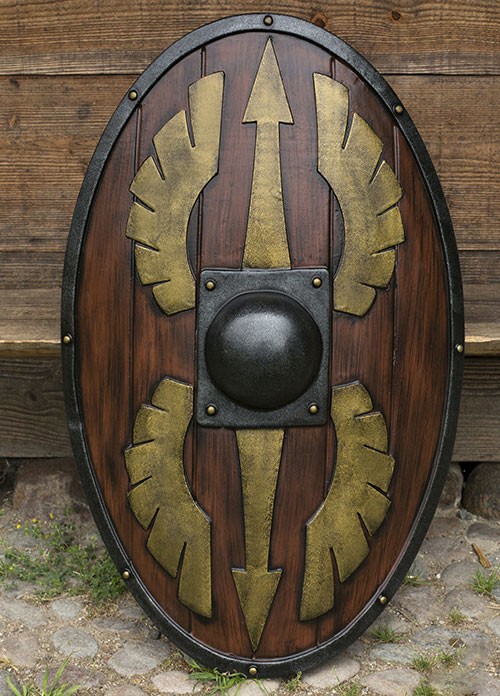 Scutum romain ovale en mousse