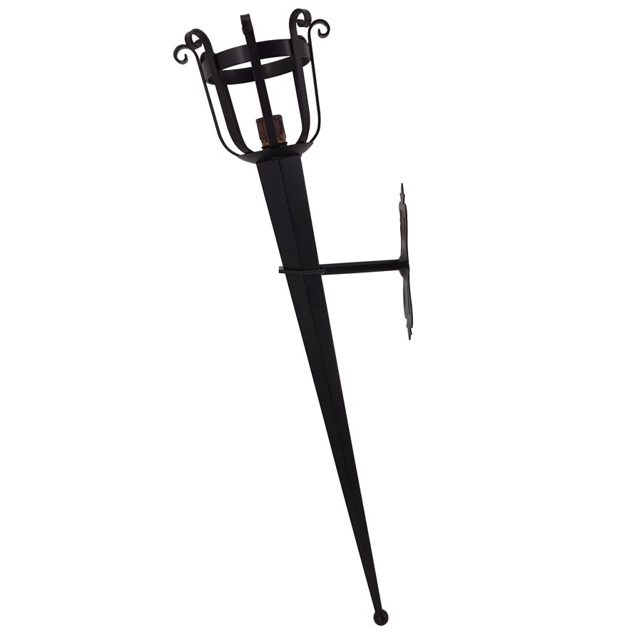 Forge torche appliquer 1 lumière (114x26 cms.)