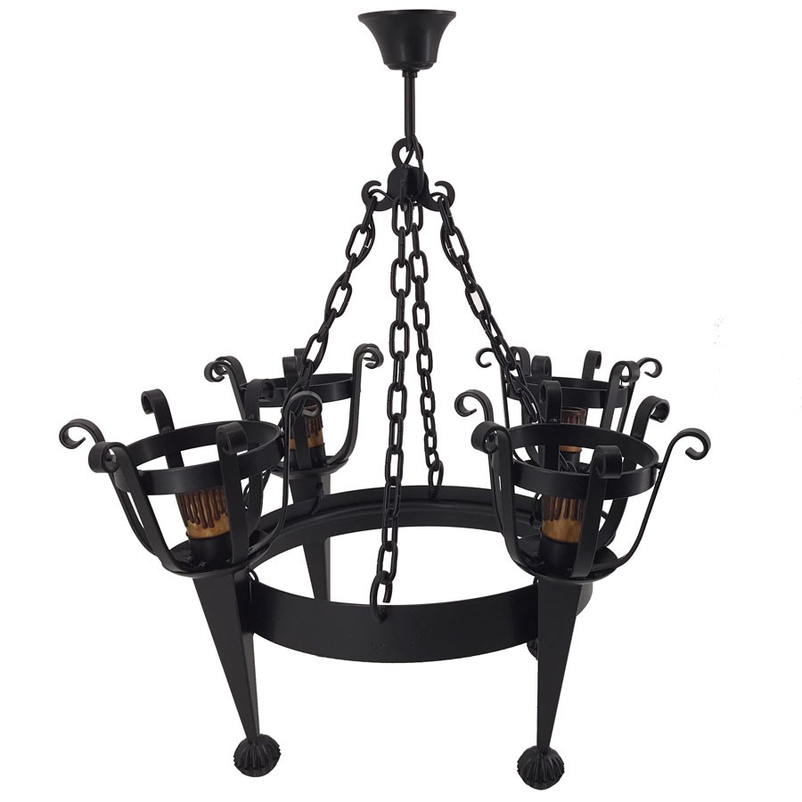 Lampe forge torches médiévales