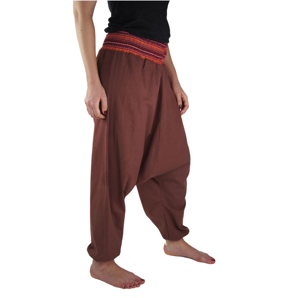 Pantalon large Jessie, rouge marsala