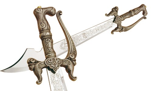 Épée coutelas en argent