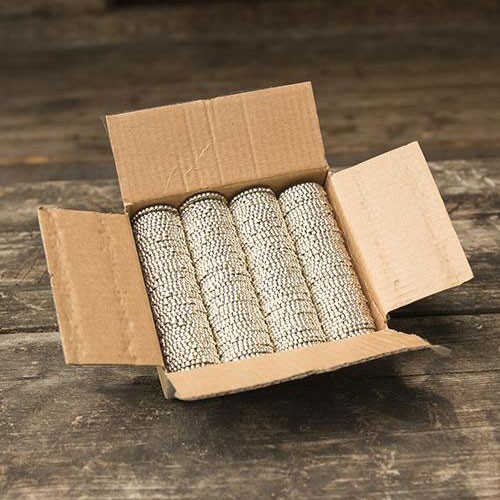 Ensemble de 200 pièces de monnaie de lion médiévales en métal argenté