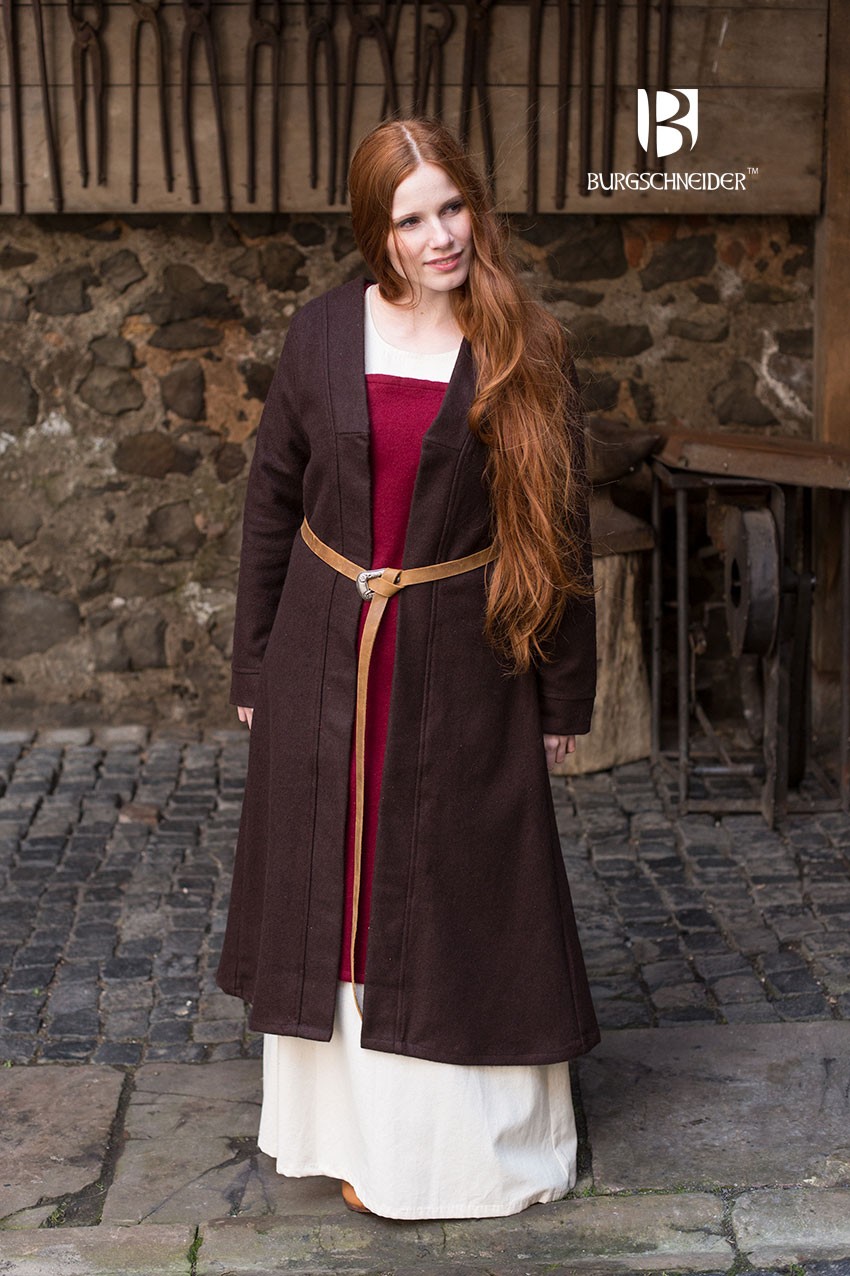Brial Medieval Aslaug Marron en Laine