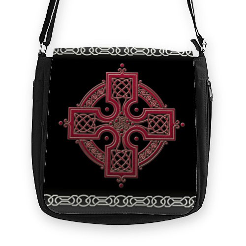 Sac noir Celtic Trisqueta (26x26 cms.)