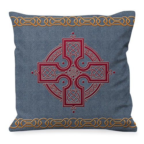 Coussin Trisquetas et Noeuds Celtiques