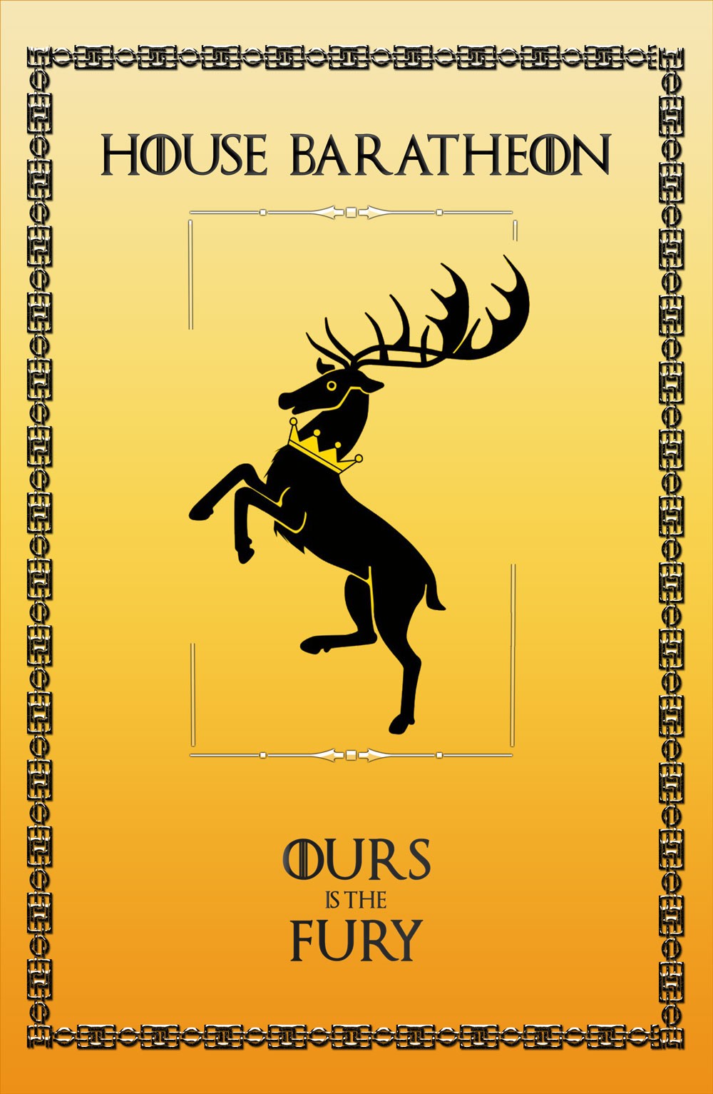 Bannière Game of Thrones House Baratheon (70x100 cms.)