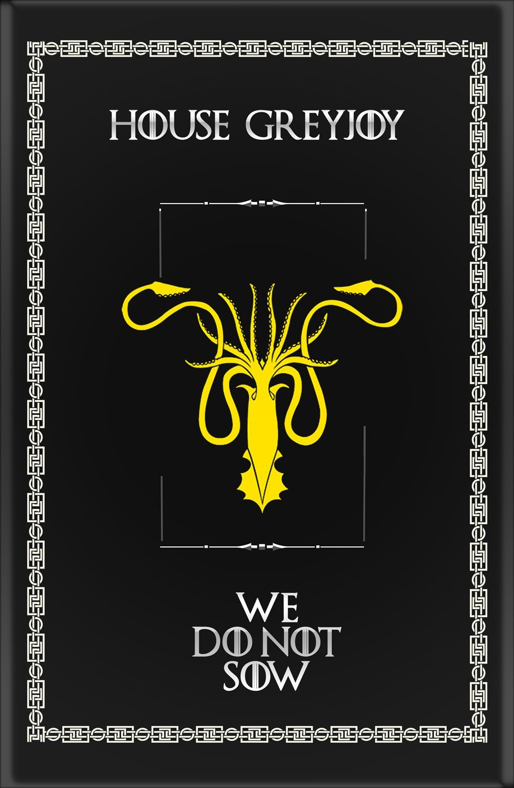 Bannière Game of Thrones Maison GreyJoy (70x100 cms.)