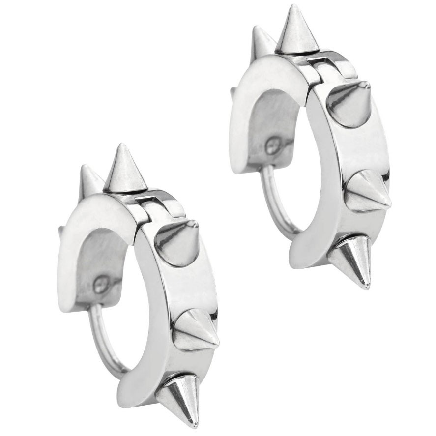Boucles d'oreilles gothiques en argent
