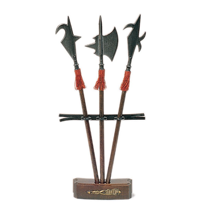 Support avec 3 mini hallebardes