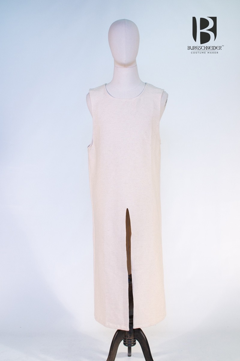 Tabard médiéval Thibaud, blanc brut