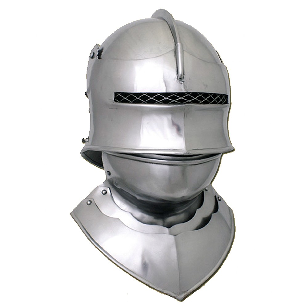 Casque Gothique Sallet avec gorgerin