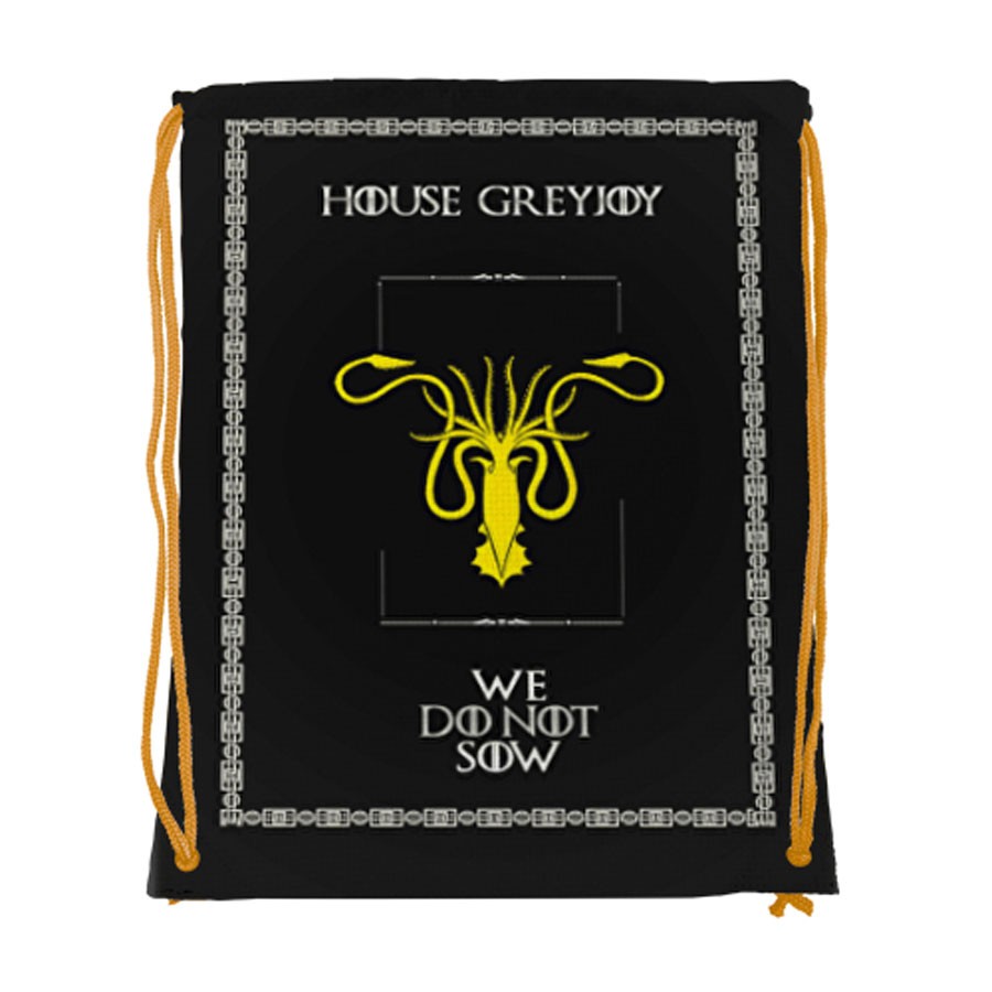 Sac à dos à cordes Game of Thrones House GreyJoy (34x42 cms.)