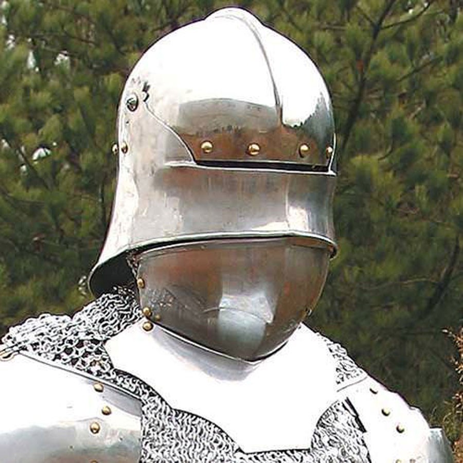 Casque Allemand Gothique Sallet avec Barbote