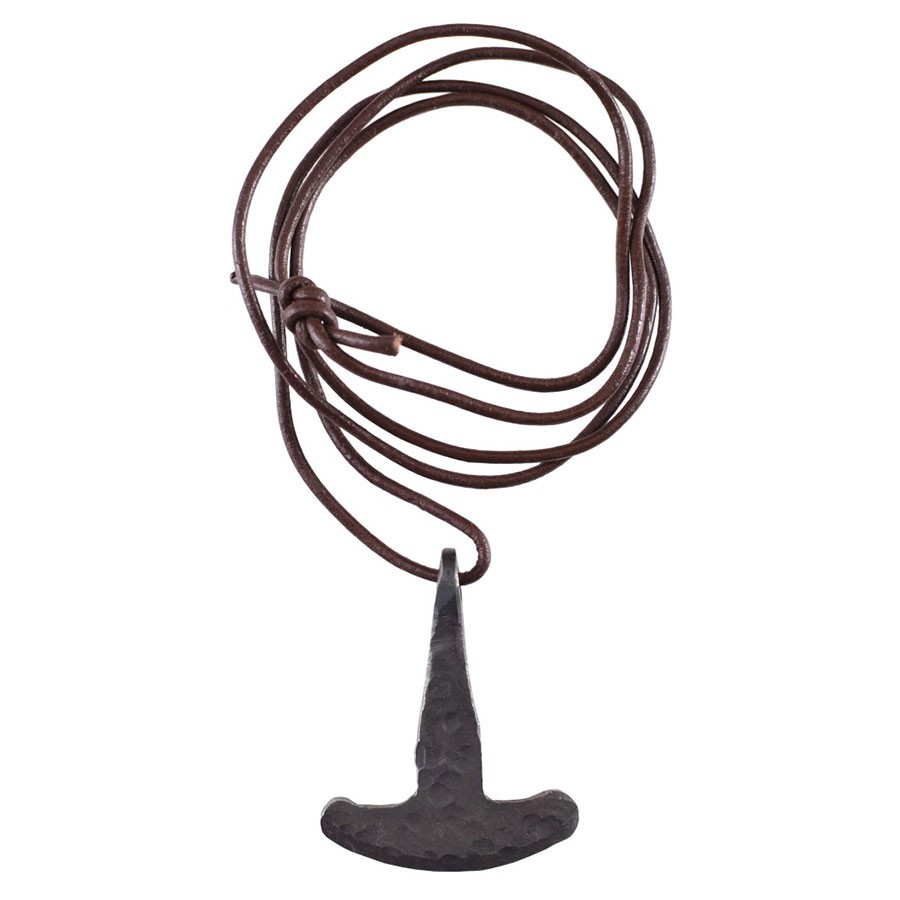 Pendentif marteau de Thor, forgé à la main