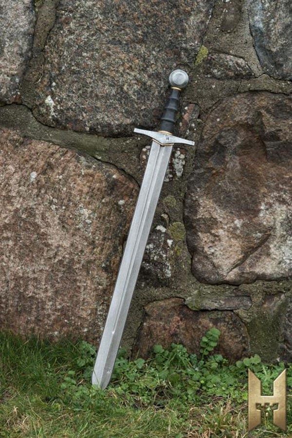 Épée de chevalier série Stronghold 87cm, couleur métal