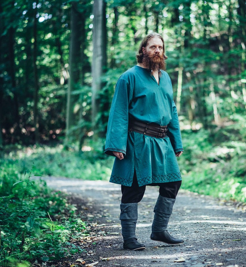 Tunique viking modèle Borr, vert
