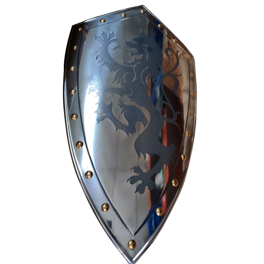 bouclier avec lion rampant