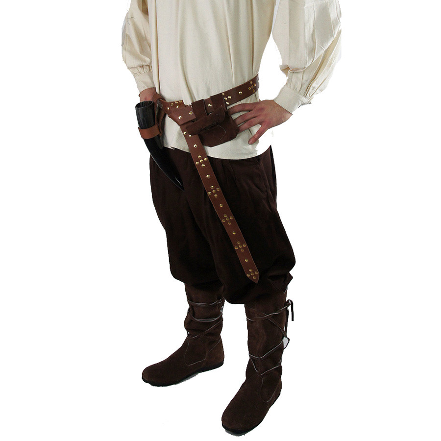 Pantacourt large Eckart, couleur marron