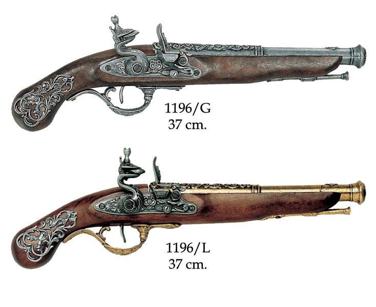 Pistolet anglais, XVIIIe siècle