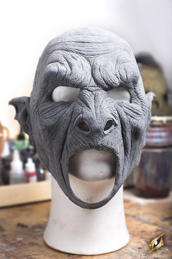 Masque non peint Fantasy Orc Beast, 59-61 cm.