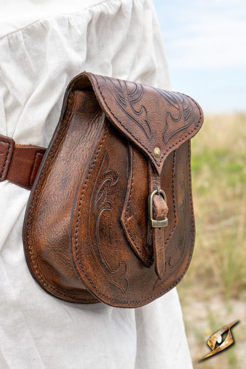 Sac médiéval Lorian à porter à la ceinture