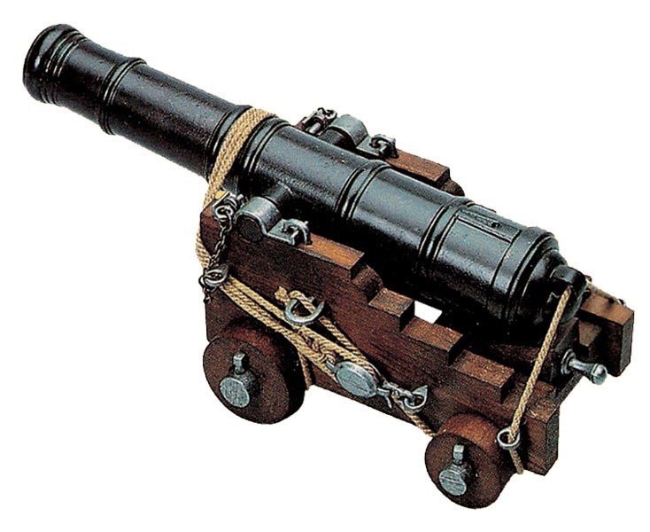 Canon de la marine anglaise, 18ème siècle (28 cms.)