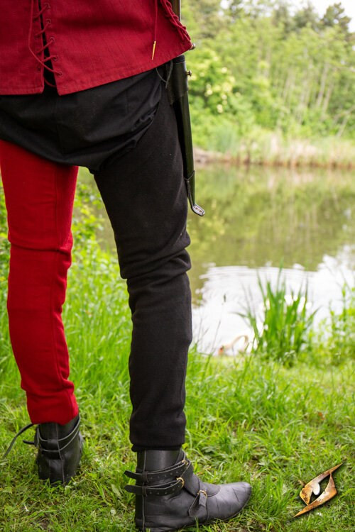 Legging vintage épique en laine noire