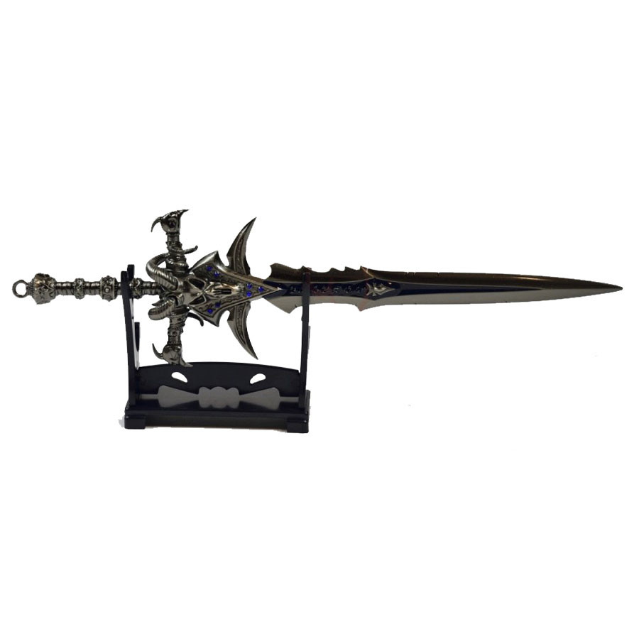 Épée miniature World of Warcraft Frostmourne avec support