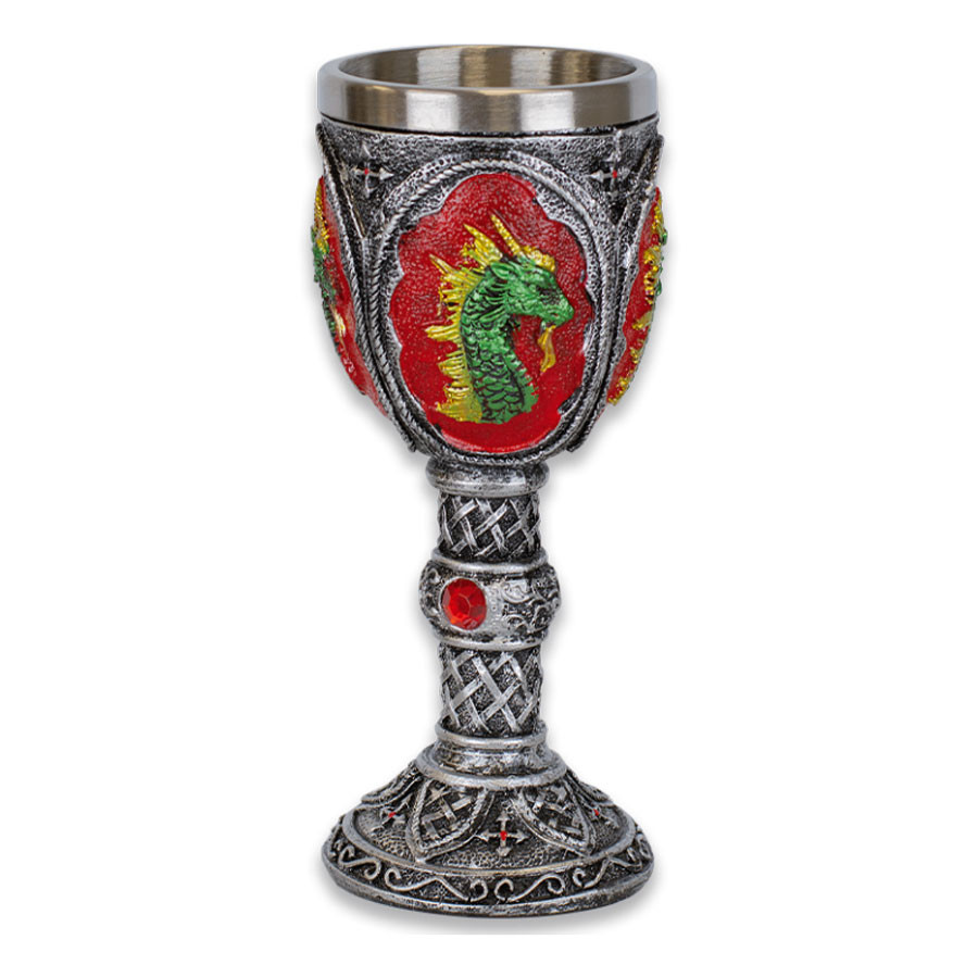 Gobelet en résine Green Dragon pour collectionneurs, 18 cm.
