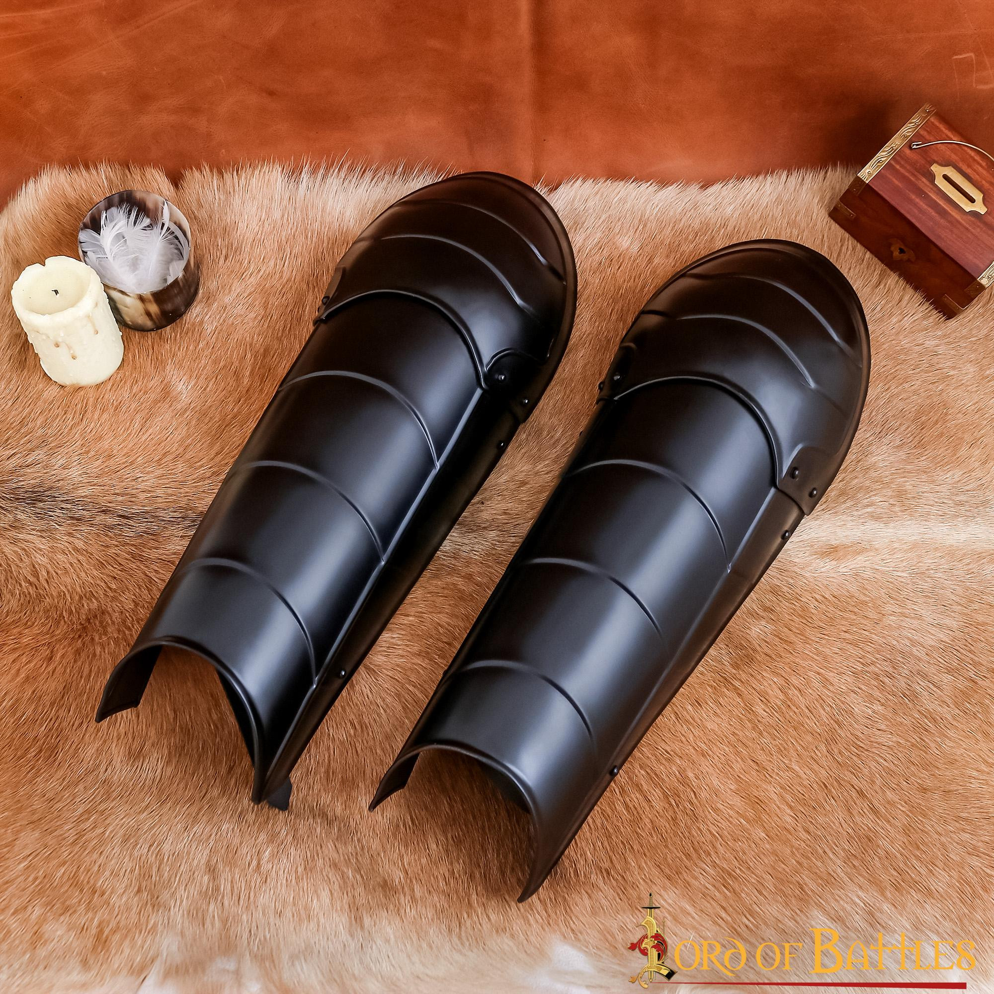 Grèves noircies Dark Knight avec genouillères