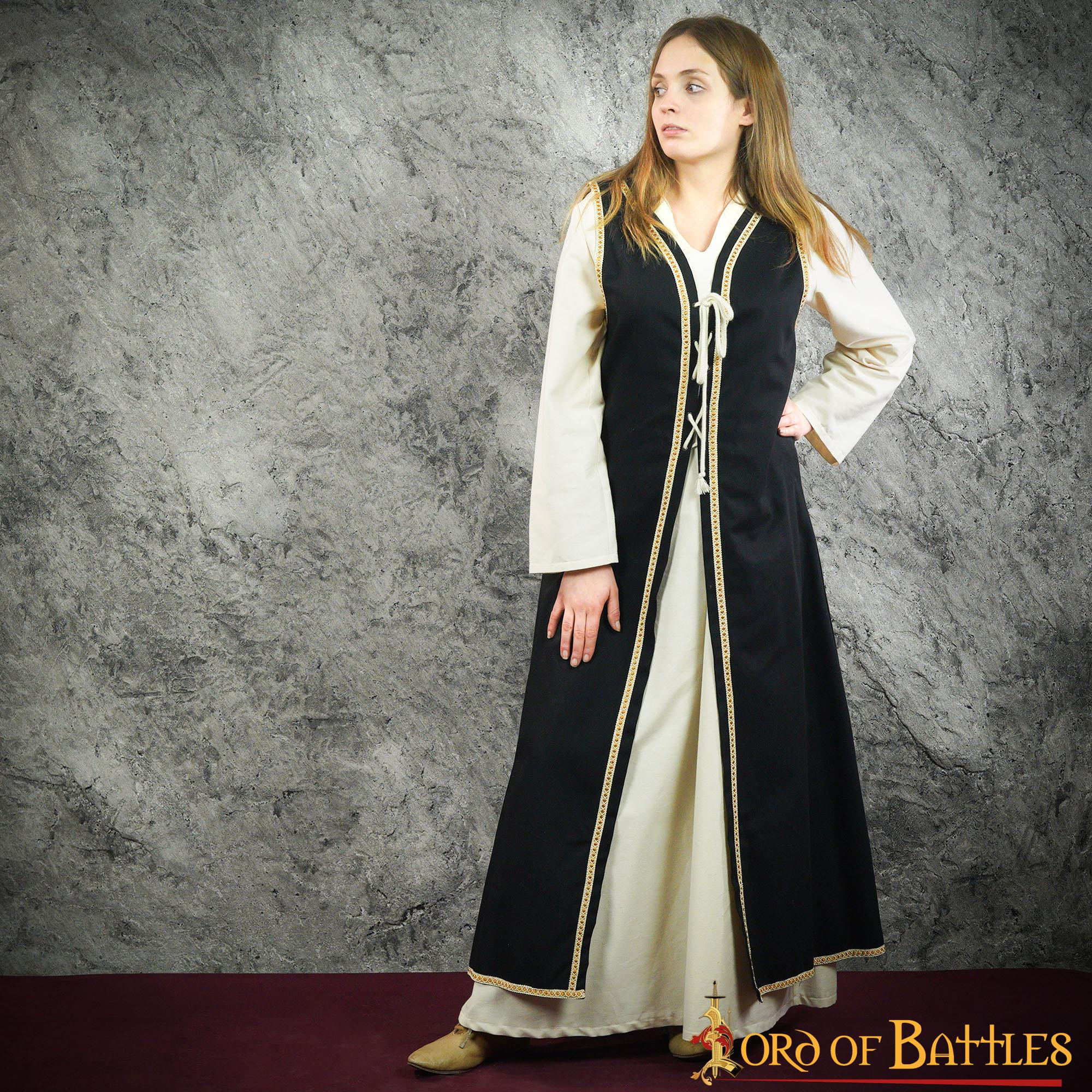 Brial Medieval Juliette en noir