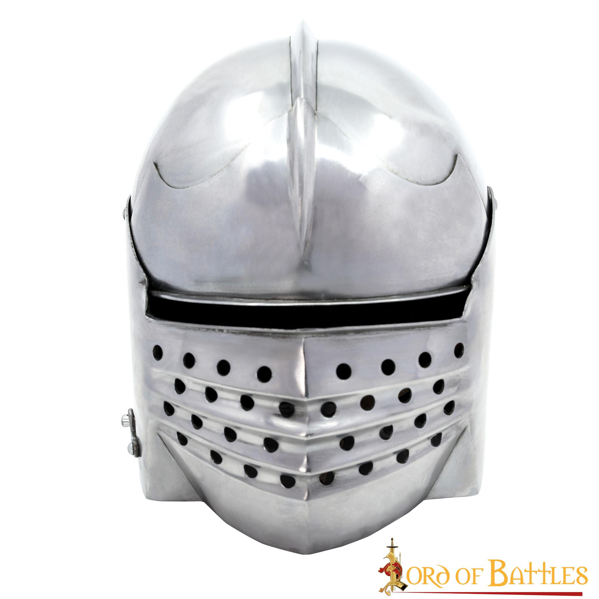 Casque italien Sallet avec doublure rembourrée