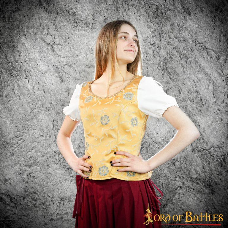 Corsage Goye Médiéval et Renaissance - Jaune