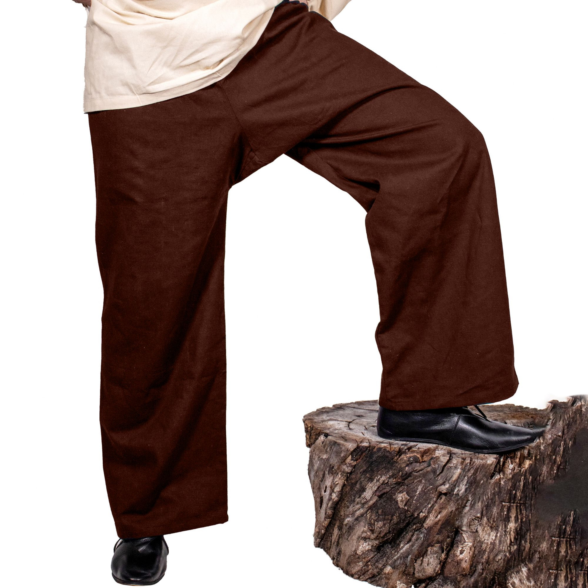 Pantalon viking et médiéval pour guerriers - Marron