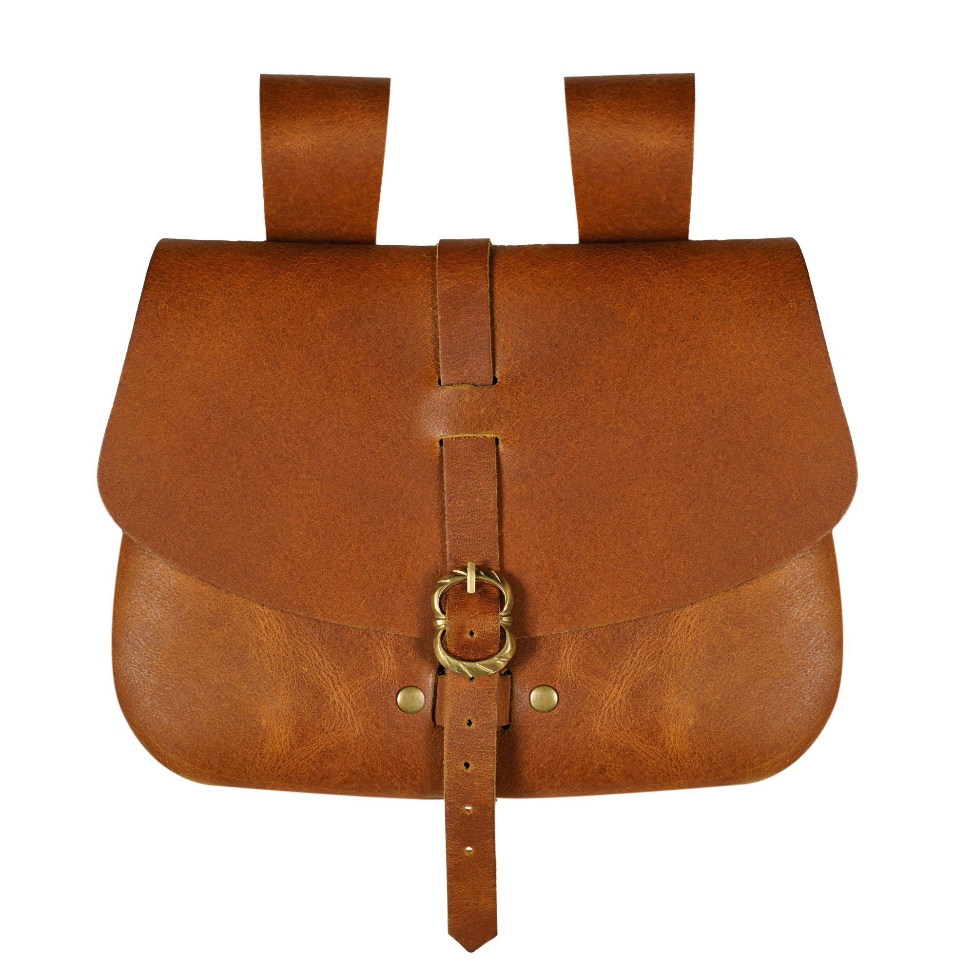 Sac médiéval Mythrojan marron clair (15,7x17,7 cm.)