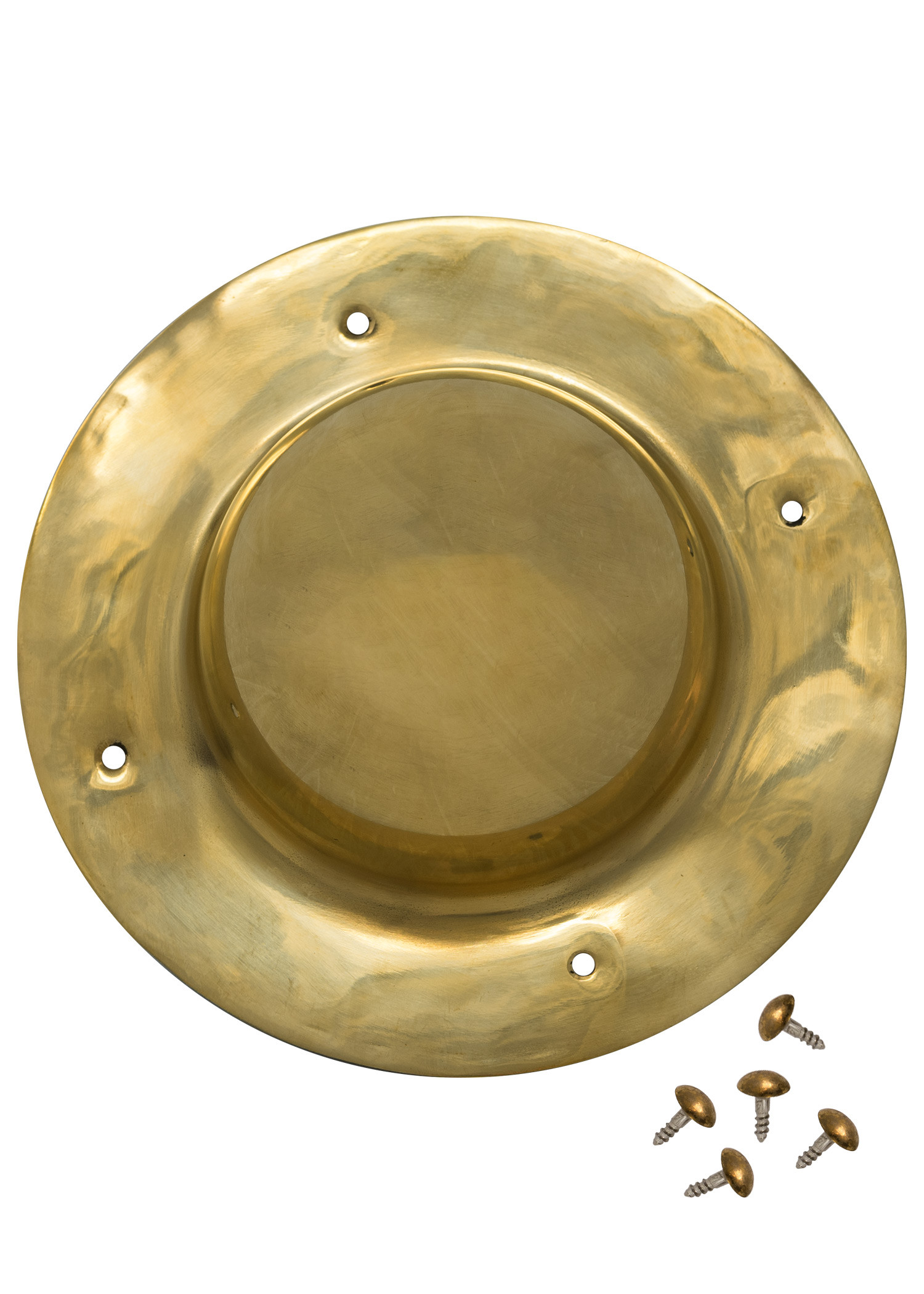 Bouclier romain rond Umbo en laiton (20 cm.)