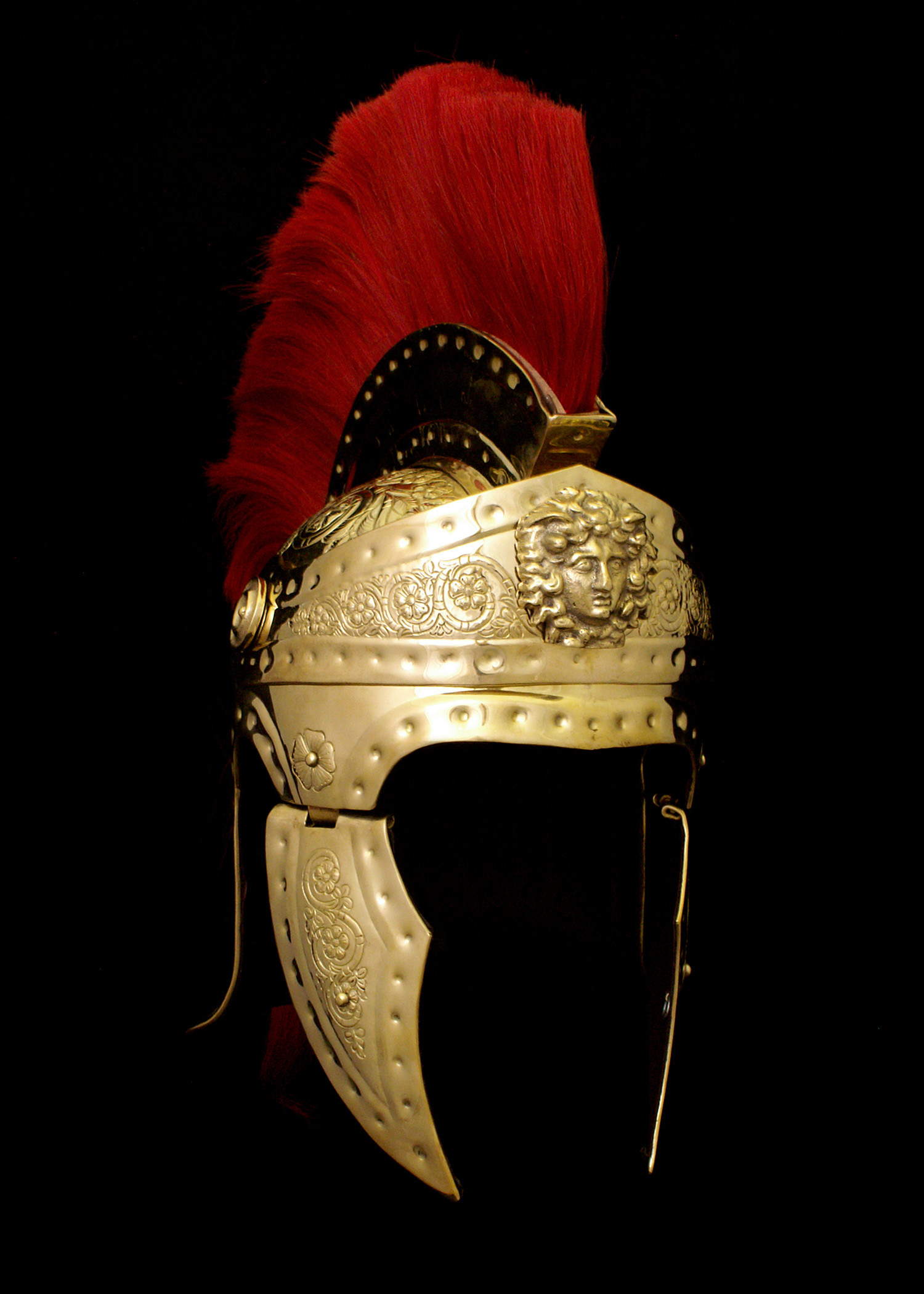 Casque de garde prétorien, laiton