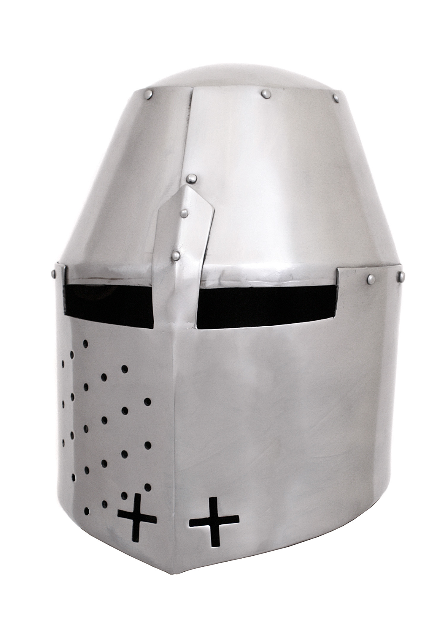 Grand heaume des croisés médiévaux, style Pembridge, 14e siècle