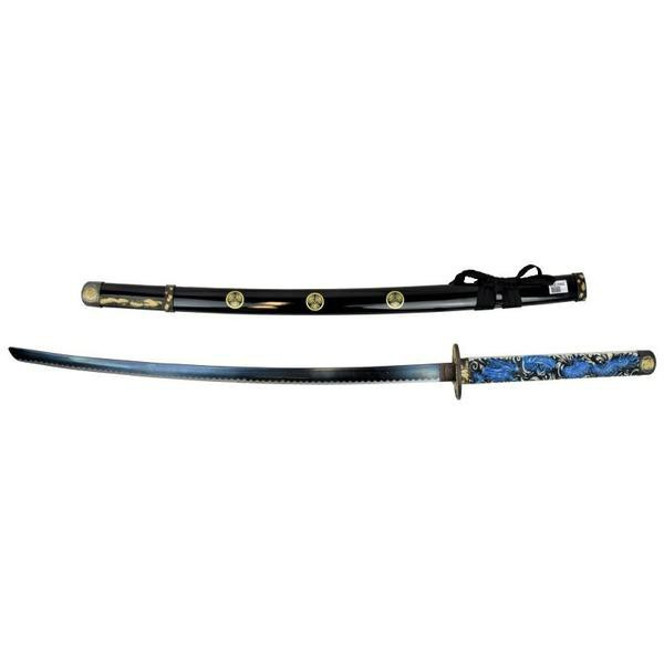 Katana décoratif le dragon bleu (95 cm.)