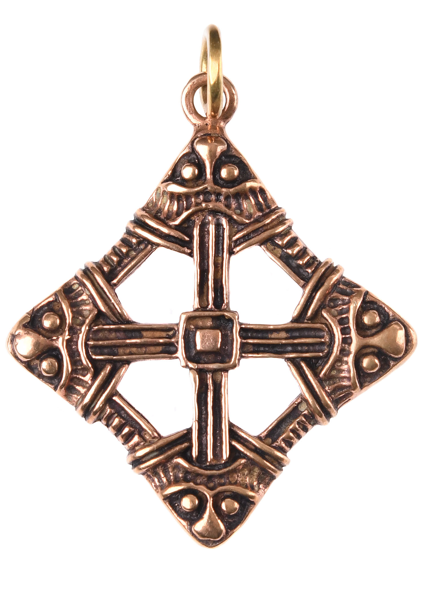 Pendentif croix viking en bronze