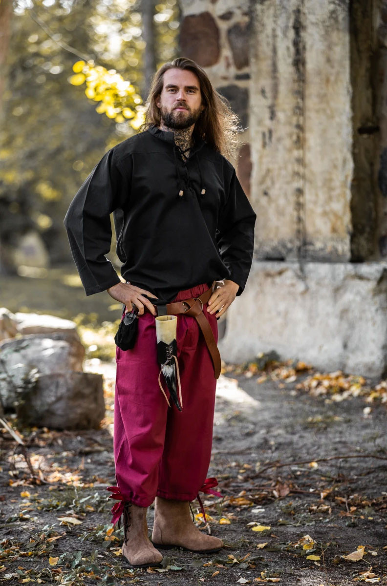 Pantalon pirate Vincent, couleur rouge