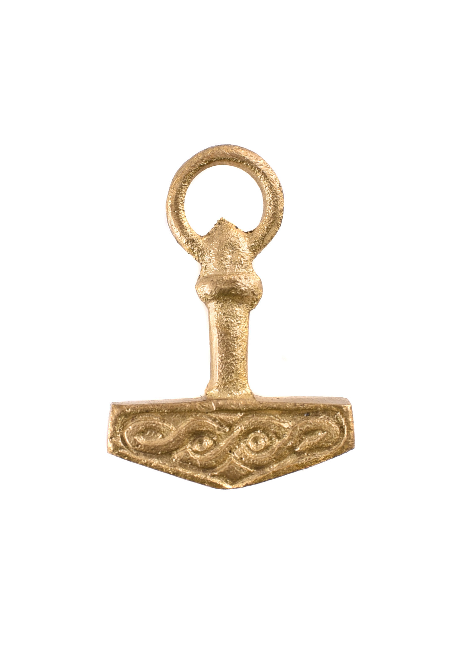 Pendentif viking Marteau de Thor, laiton (3 cm.)