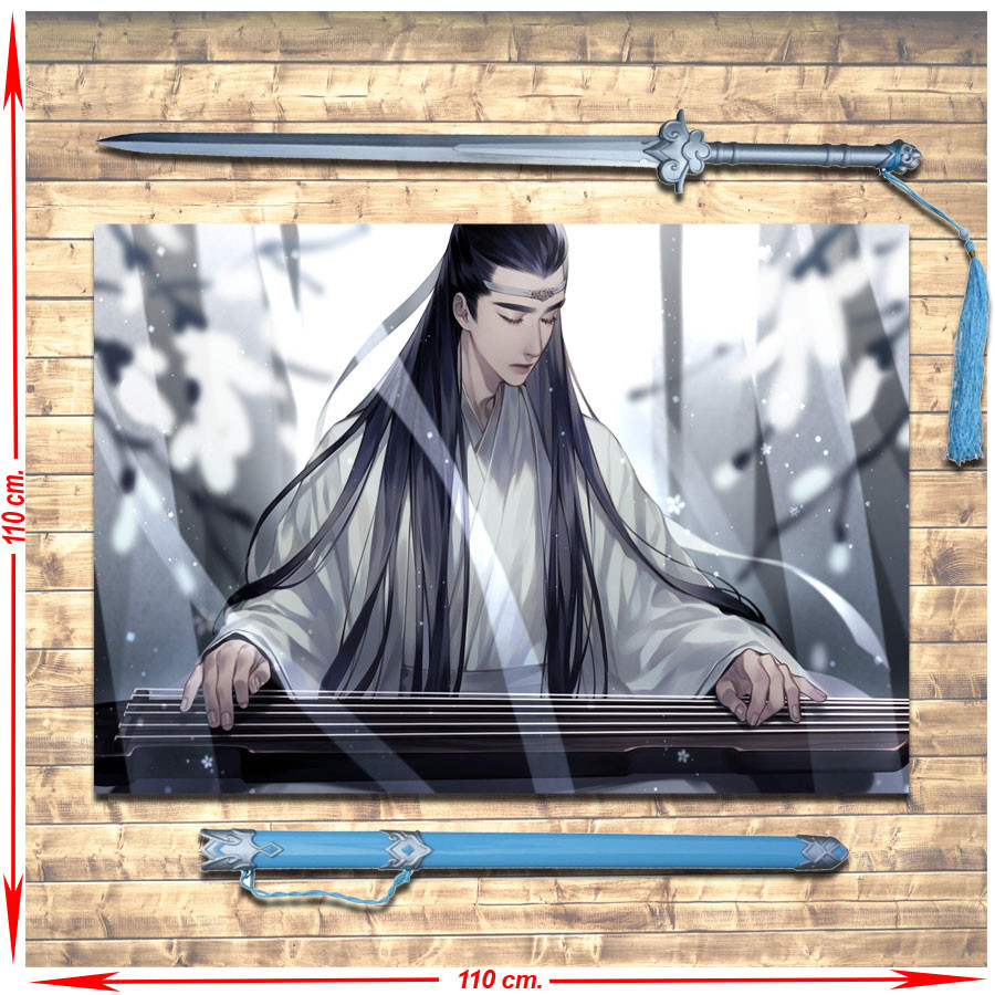 Pack de bannières + épée Lan Wangji de Mo Dao Zu Shi