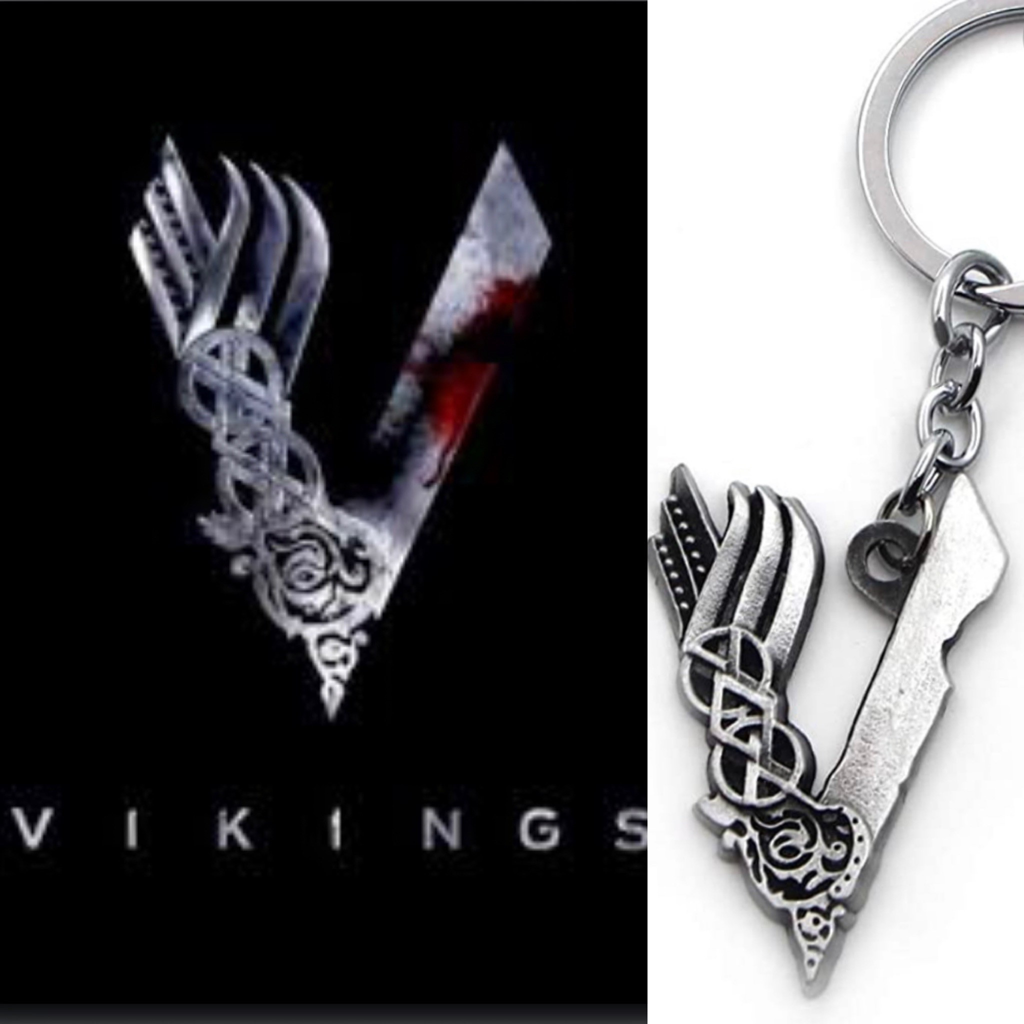 Porte-clés non officiel de la série Vikings (4,5 cm.)